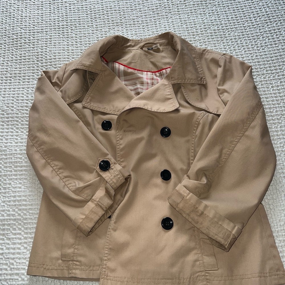 Tan Double-Breasted Trench Coat